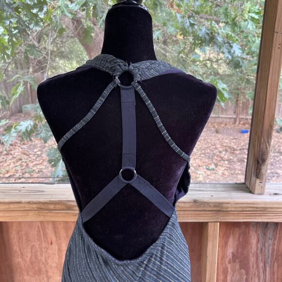 Free People Women's Temptress Cutout Bodycon Dress Charcoal Size M - Picture 8 of 12